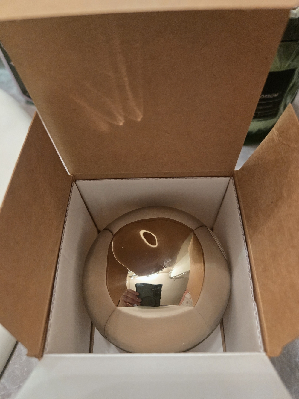 Gold Decorative Reflective Sphere - Home Accent